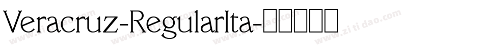 Veracruz-RegularIta字体转换