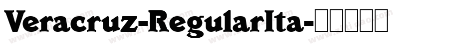 Veracruz-RegularIta字体转换