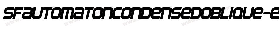 SfAutomatonCondensedOblique-e2Re字体转换