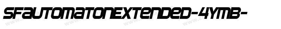 SfAutomatonExtended-4ymB字体转换 SfAutomatonExtended-4ymB字体转换
