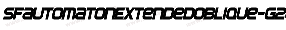 SfAutomatonExtendedOblique-g2oq字体转换 SfAutomatonExtendedOblique-g2oq字体转换