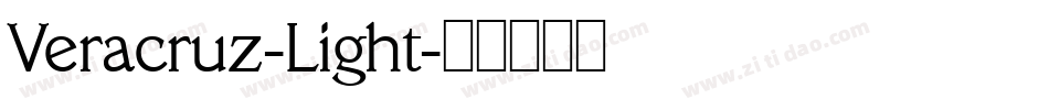 Veracruz-Light字体转换