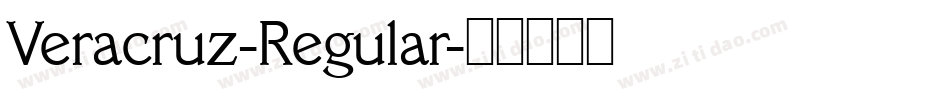 Veracruz-Regular字体转换