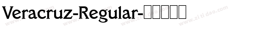 Veracruz-Regular字体转换