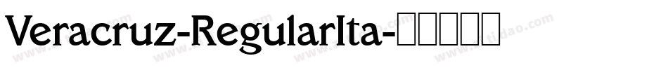 Veracruz-RegularIta字体转换