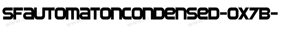 SfAutomatonCondensed-ox7B字体转换