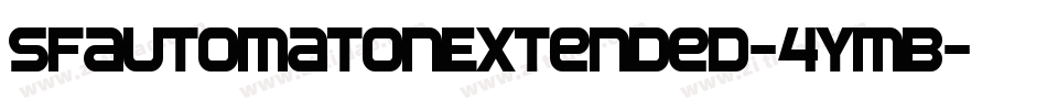 SfAutomatonExtended-4ymB字体转换 SfAutomatonExtended-4ymB字体转换