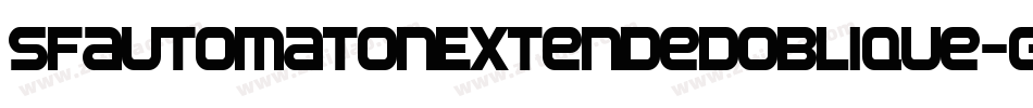 SfAutomatonExtendedOblique-g2oq字体转换 SfAutomatonExtendedOblique-g2oq字体转换
