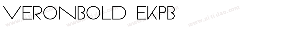 Veronbold-eKPB字体转换