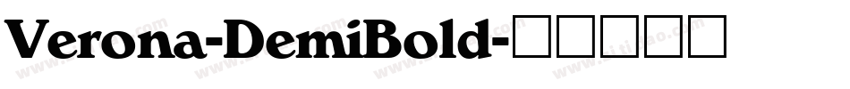 Verona-DemiBold字体转换