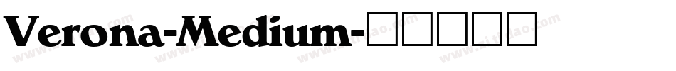 Verona-Medium字体转换