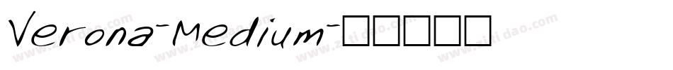 Verona-Medium字体转换