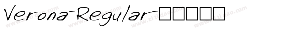 Verona-Regular字体转换