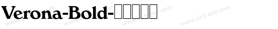 Verona-Bold字体转换