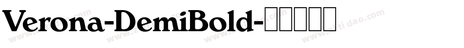 Verona-DemiBold字体转换