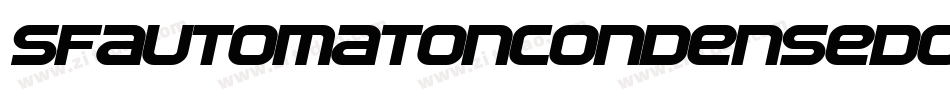SfAutomatonCondensedOblique-e2Re字体转换