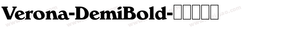 Verona-DemiBold字体转换