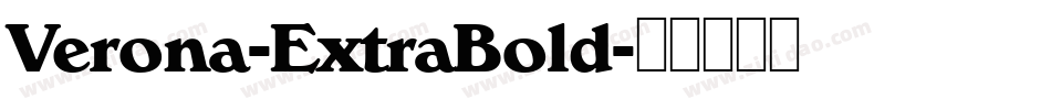 Verona-ExtraBold字体转换