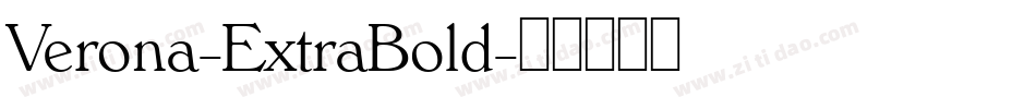 Verona-ExtraBold字体转换