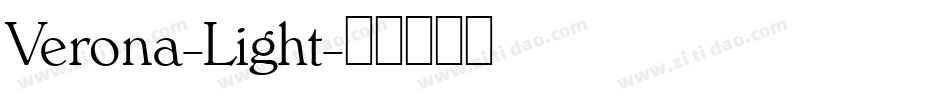 Verona-Light字体转换