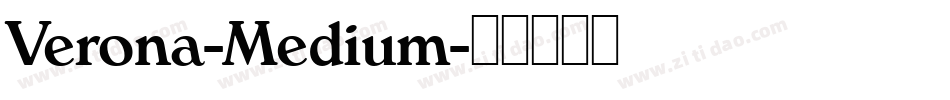 Verona-Medium字体转换