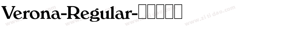 Verona-Regular字体转换
