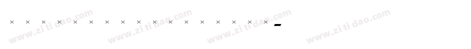 VeroneseExtraBold字体转换