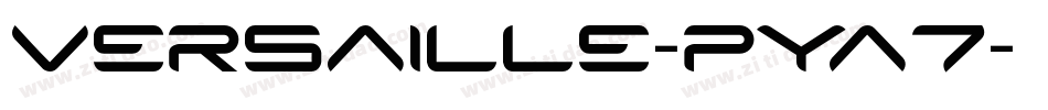 Versaille-PyA7字体转换