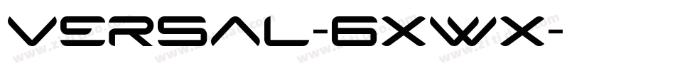 Versal-6xwx字体转换