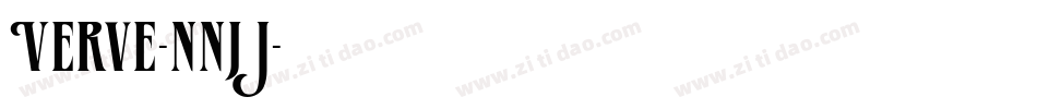 Verve-nnjJ字体转换