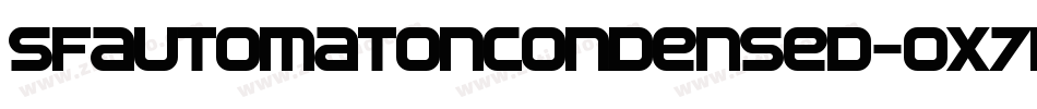 SfAutomatonCondensed-ox7B字体转换