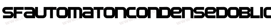 SfAutomatonCondensedOblique-e2Re字体转换
