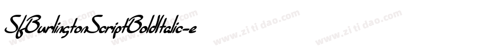 SfBurlingtonScriptBoldItalic-e27l字体转换 SfBurlingtonScriptBoldItalic-e27l字体转换