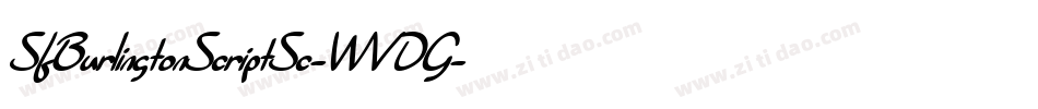 SfBurlingtonScriptSc-WVDG字体转换 SfBurlingtonScriptSc-WVDG字体转换