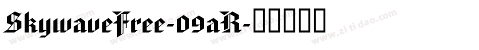 SkywaveFree-09aR字体转换