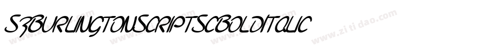 SfBurlingtonScriptScBoldItalic-4yxl字体转换 SfBurlingtonScriptScBoldItalic-4yxl字体转换