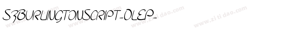 SfBurlingtonScript-0lEP字体转换 SfBurlingtonScript-0lEP字体转换