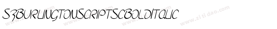 SfBurlingtonScriptScBoldItalic-4yxl字体转换 SfBurlingtonScriptScBoldItalic-4yxl字体转换