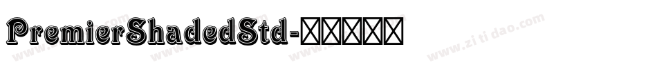 PremierShadedStd字体转换