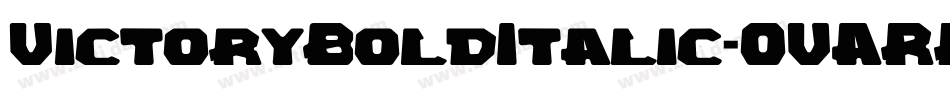 VictoryBoldItalic-OVARP字体转换