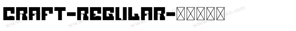 Craft-Regular字体转换
