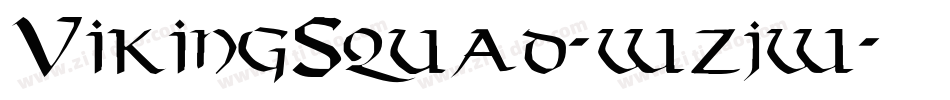 VikingSquad-wzjw字体转换