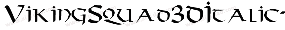 VikingSquad3DItalic-7xyB字体转换