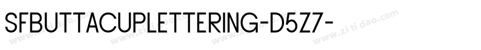 SfButtacupLettering-d5z7字体转换 SfButtacupLettering-d5z7字体转换