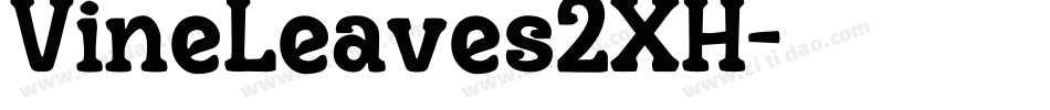 VineLeaves2XH字体转换