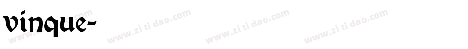 vinque字体转换