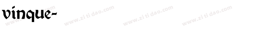 vinque字体转换