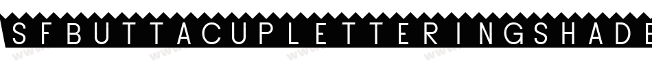 SfButtacupLetteringShaded-PZgE字体转换