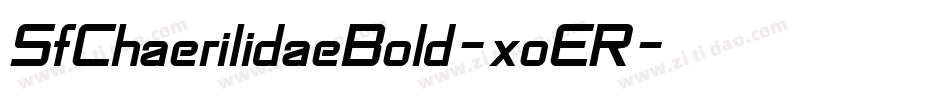 SfChaerilidaeBold-xoER字体转换 SfChaerilidaeBold-xoER字体转换