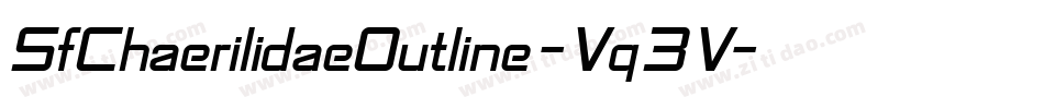 SfChaerilidaeOutline-Vq3V字体转换 SfChaerilidaeOutline-Vq3V字体转换